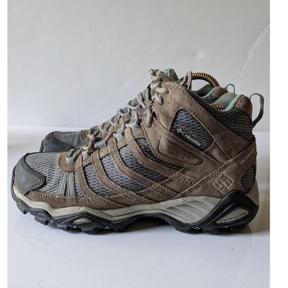 COLUMBIA Armitage Lane YL1098-033 Tan Gray Hiking Boots Waterproof Women's‎ 8.5 - Picture 5 of 13